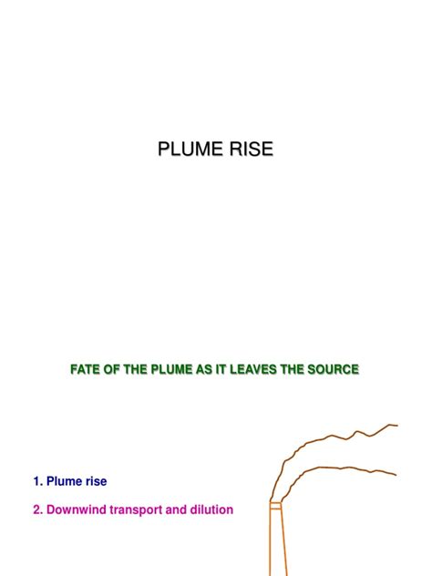 Air Pollution Plume Rise Pdf Gases Atmosphere Of Earth