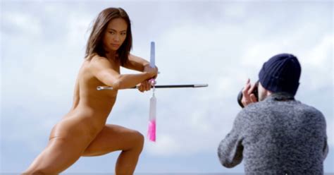 karate hottie michelle waterson bares all for espn body issue maxim