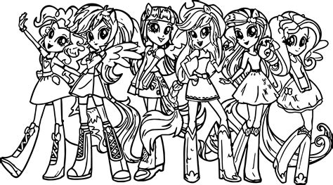 My Little Pony Girl Coloring Pages At Getdrawings Free Download