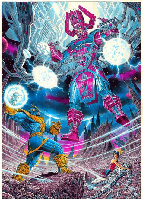 Epic Battle Thanos Vs Galactus Art Dc Comics Marvel Dc Comics Anime