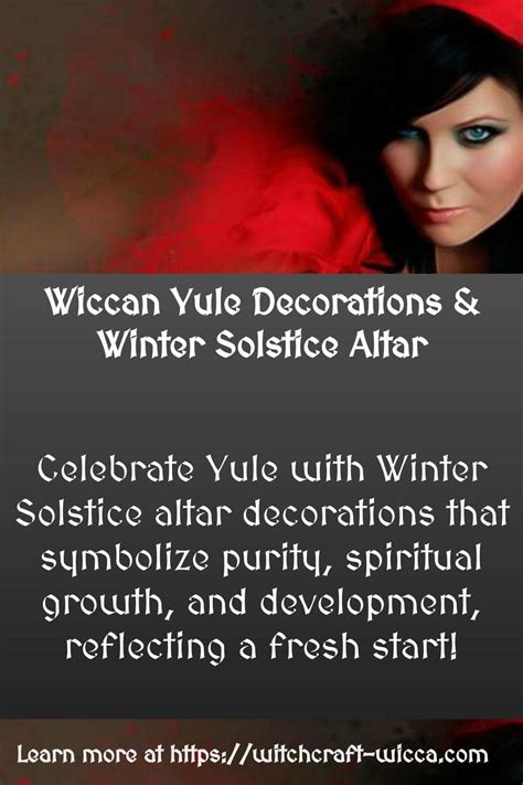 Wiccan Yule Decorations And Winter Solstice Altar P