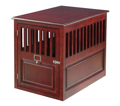 Barrister Style Attractive Mahogany Dog Crate Decorative Dog Crates