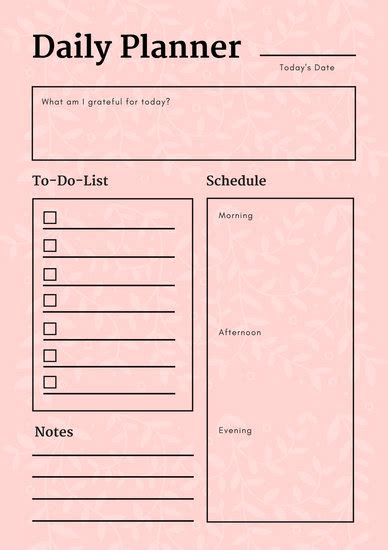 Free Weekly Schedule Templates For Word 18 Templates Notes Page