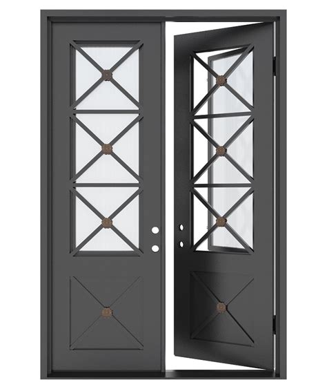 Diseño En Metal A Dos Hojas Exterior Doors With Glass Iron Doors