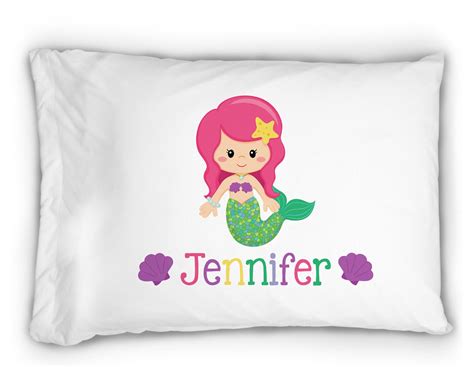 Personalized Mermaid Pillowcase Personalized Pillowcase Etsy