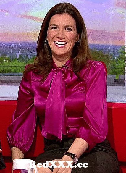tv slut susanna reid has squeezed her big tits in a tight satin blouse but after all colleagues