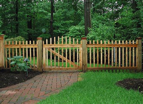 Wood Fence Designs Good Neighbor Boston Picket Fence With Federal