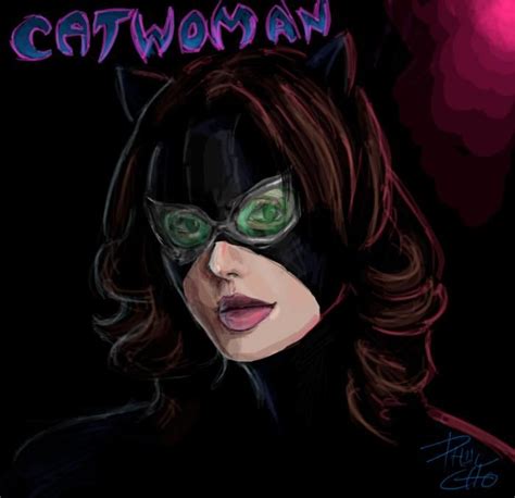 Catwoman With Goggles By Phil Cho Catwoman Digital Drawing Visual Art