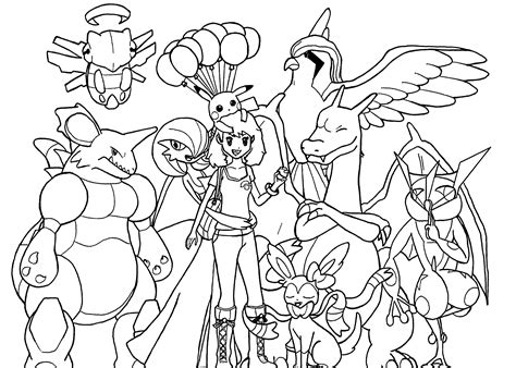 Printable All Pokemon Characters Coloring Pages I Liked The