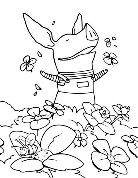 If you ever follow me on youtube, you would know me as colouring with olivier. Olivia the Pig at the Flower Garden Coloring Page - NetArt ...