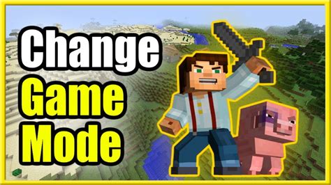 How To Change Game Mode In Minecraft From Creative To Survival To Adventure Fast Method YouTube