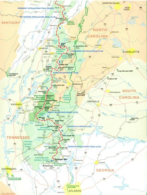 Appalachian Trail State Maps