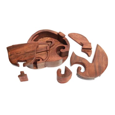 A cat food puzzle feeder is a great way to give your cat an intellectual challenge and add interest to the outer box is divided into three difficulty levels by dividers inside. Matr Boomie Cat Wooden Puzzle Box - Global Gifts