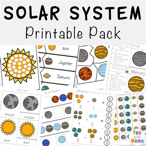 Solar System Worksheet For Kids Solar System Pics