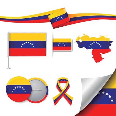 Bandera De Venezuela Con Elementos 2612029 Vector En Vecteezy