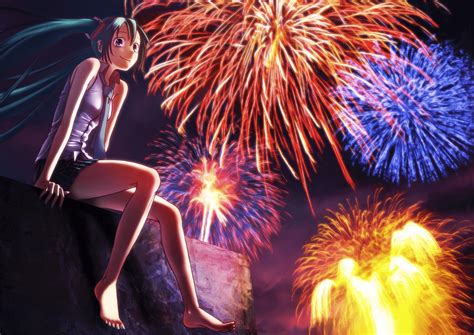Fireworks Anime Wallpapers Wallpaper Cave