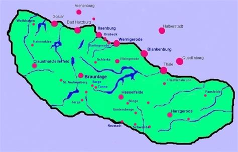 Stepmap karte herzberg am harz landkarte für deutschland. Suche Harz Karte Urlaub