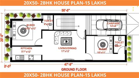 20x50 House Plan East Facing House Plan Ideas