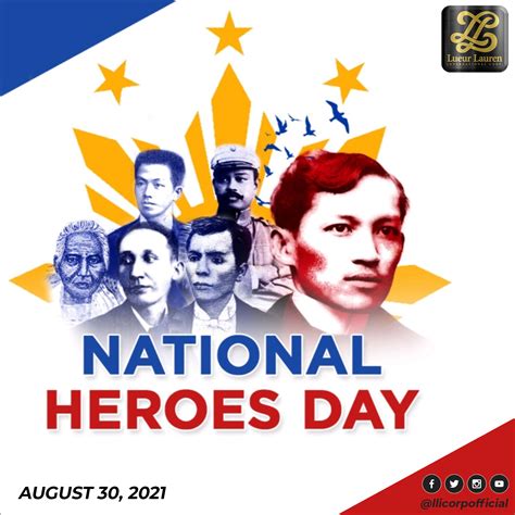 National Heroes Day Lueurlauren International Corp