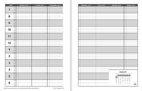 Daily Appointment Planner Free Printable