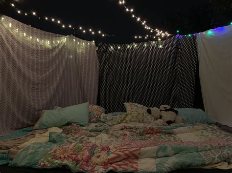 Summer Ideas 🤪 Trampoline Fort Sleepover Room Fun Sleepover Ideas