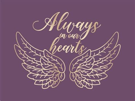 Always In Our Heart Svg Memorial Svg In Our Heart Svg In Etsy