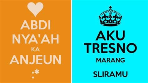 Abdi deudeuh ka salira (bahasa halus) kuring nya'ah ka anjeun (bahasa biasa) cinta / suka: Ungkapan "Aku Cinta Kamu" Dalam Berbagai Bahasa Daerah ...