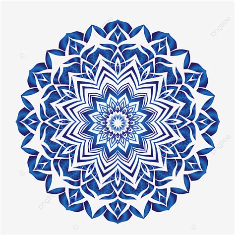 Luxury Mandala White Transparent Blue Luxury Mandala Background Png