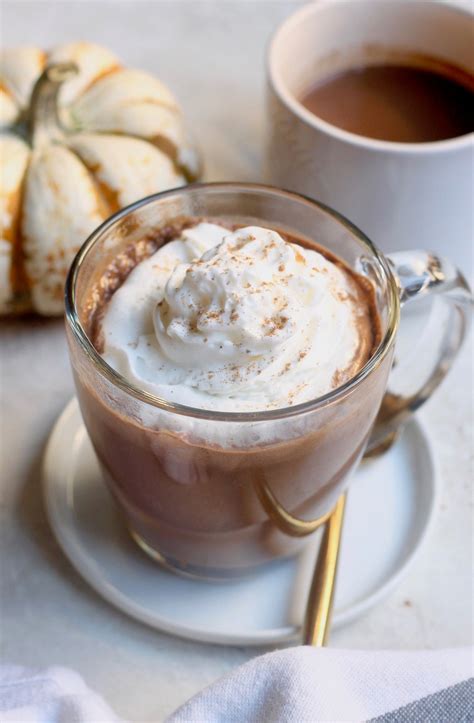 Pumpkin Spice Hot Chocolate Healthier Hummusapien