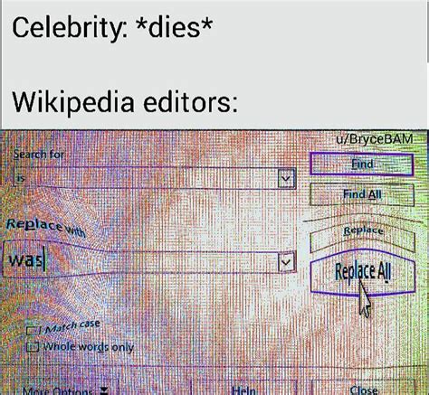 Celebrity Dies Wikipedia Editors Wikipedia Editors When Someone