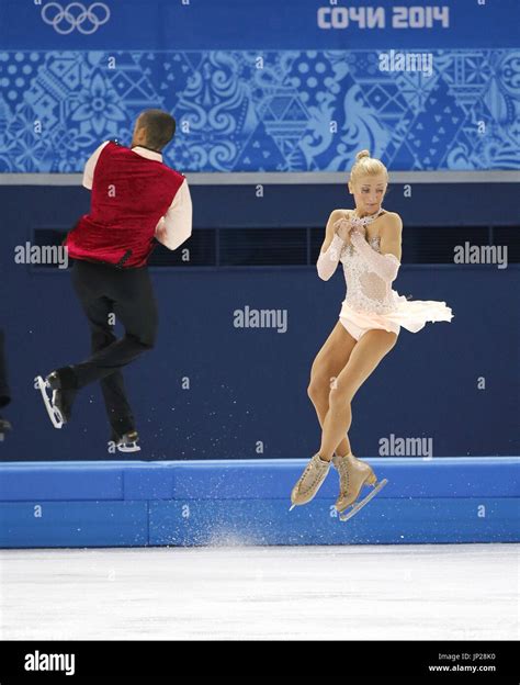 Sochi Russia Aliona Savchenko And Robin Szolkowy Of Germany Jump