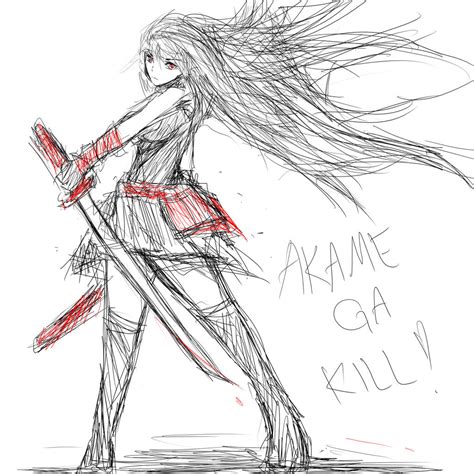 how to draw akame from akame ga kill