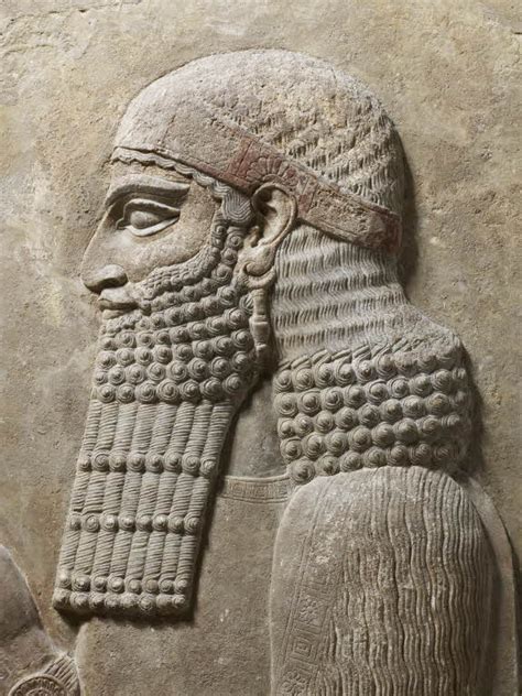 Archaicwonder Neo Assyrian Relief Of A Dignitary Dur Sharrukin Late