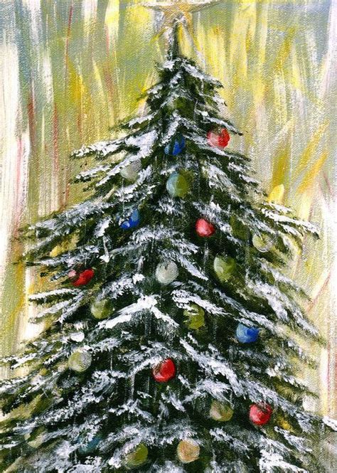 Paintings Of Christmas Trees Warehouse Of Ideas