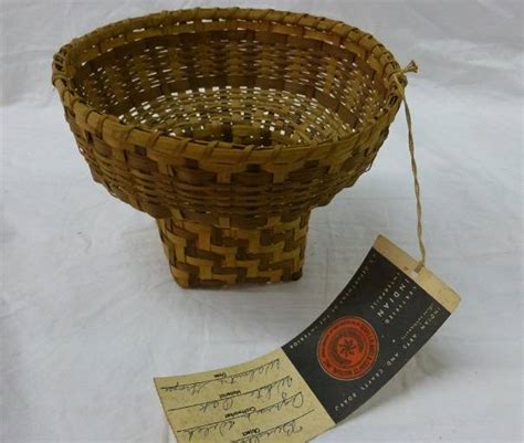Cherokee White Oak Splint Burden Basket By Agnes Welch
