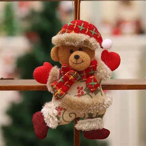 2018 Plush Merry Christmas Ornaments Christmas T Santa Claus Snowman
