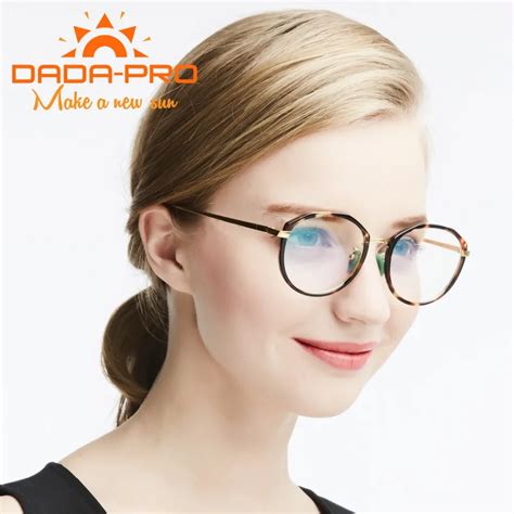 Clear Glasses Women Gaming Fake Reading Eyeglasses Optical Glasses Frames For Computer Leopard