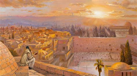 Welcoming The Sunrise In Jerusalem Alex Levin Ner Art Gallery Jewish Temple Temple In