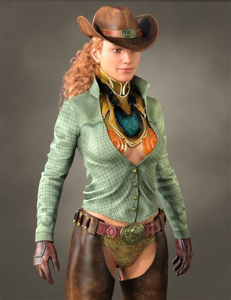 Cowgirl Sci Fi Outfit For Genesis 8 Female S Daz 3d
