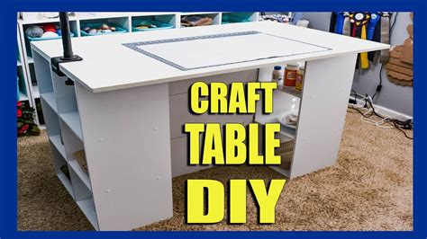 Diy Craft Desk So Much Storage Youtube