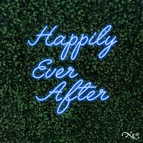 Happily Ever After Neon Sign Flex Light Sign Led Neon Custom Etsy