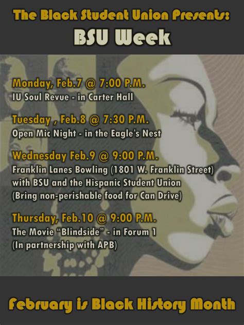 Ppt The Black Student Union Presents Bsu Week Powerpoint