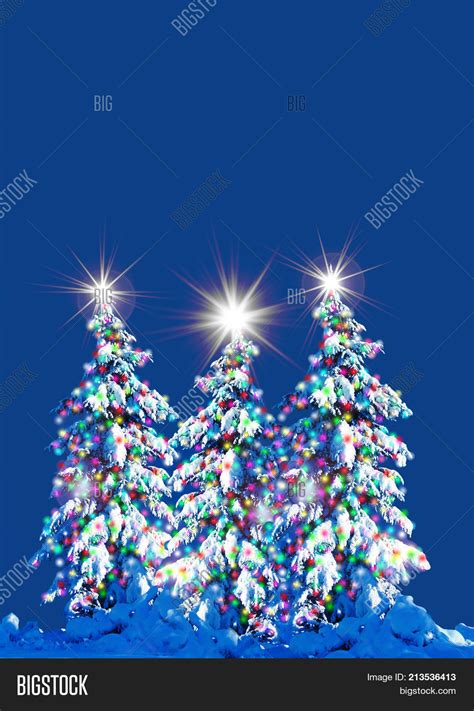 Snow Covered Christmas Image And Photo Free Trial Bigstock