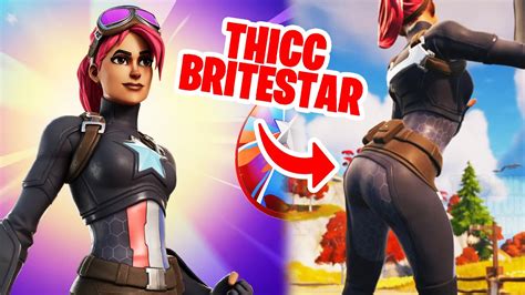 Fortnite Thicc Skin Showcase Britestar Youtube