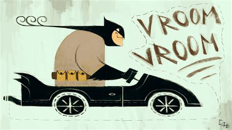 Wallpaper Drawing Illustration Batman Cartoon Batmobile Brand