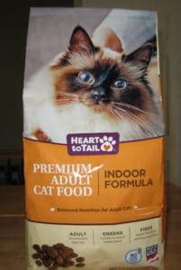 He also just now (hour later) threw up. Heart to Tail Premium Adult Cat Food Indoor Formula | ALDI ...