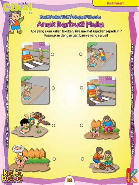 Daur hidup kacang, download worksheet anak pdf, pelajaran anak tk, kreatifitas anak tk, pr untuk anak tk, contoh pelajaran anak tk belajar, media pembelajaran paud, lembar kerja paud. Worksheet PAUD TK A-B Budi Pekerti di Tempat Umum | Ebook Anak