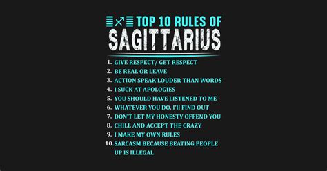 Top 10 Rules Of Sagittarius Zodiac Birthday Sagittarius Zodiac