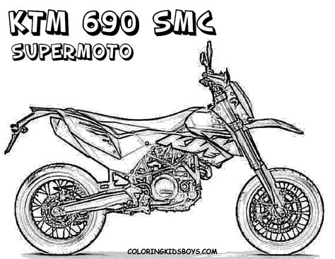 Free Motocross Bikes Coloring Pages, Download Free Motocross Bikes