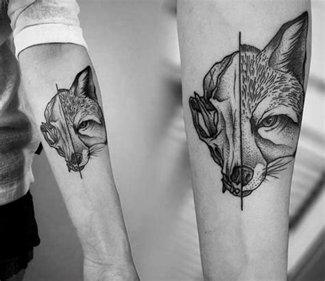 50 Fox Skull Tattoo Designs For Men Animal Ink Ideas